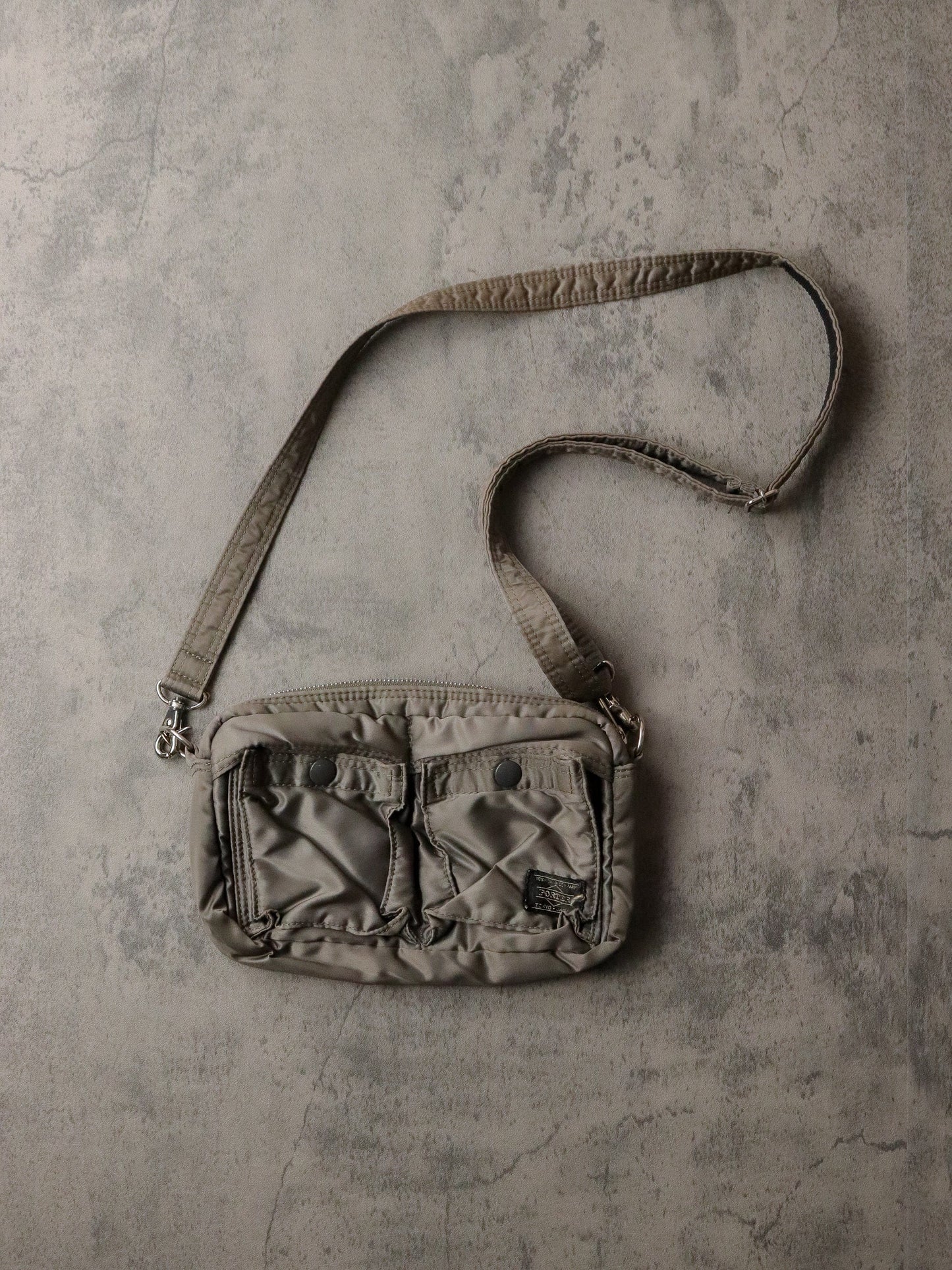 Yoshida & Company x Porter Side Bag Green