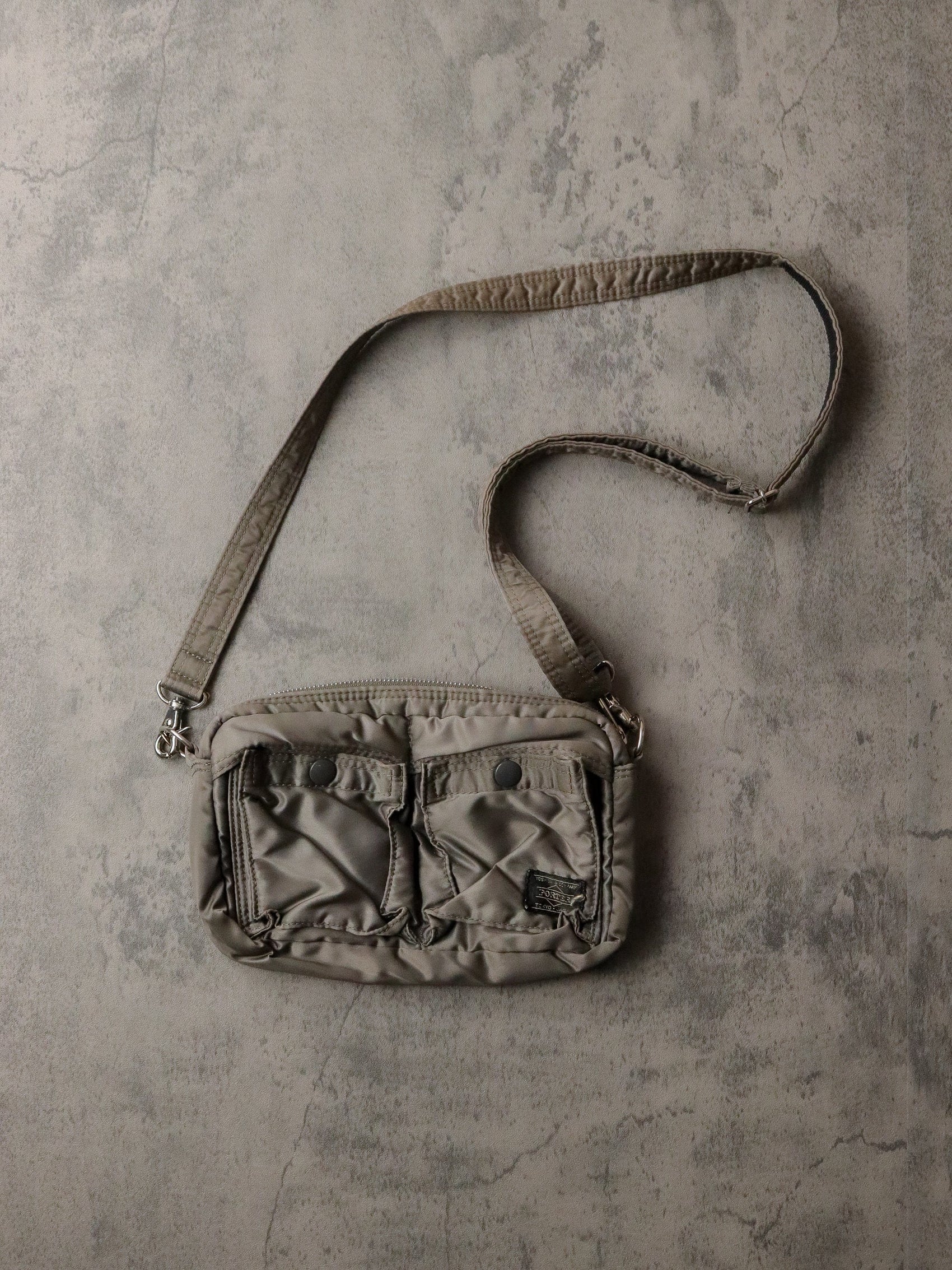 Yoshida & Company x Porter Side Bag Green