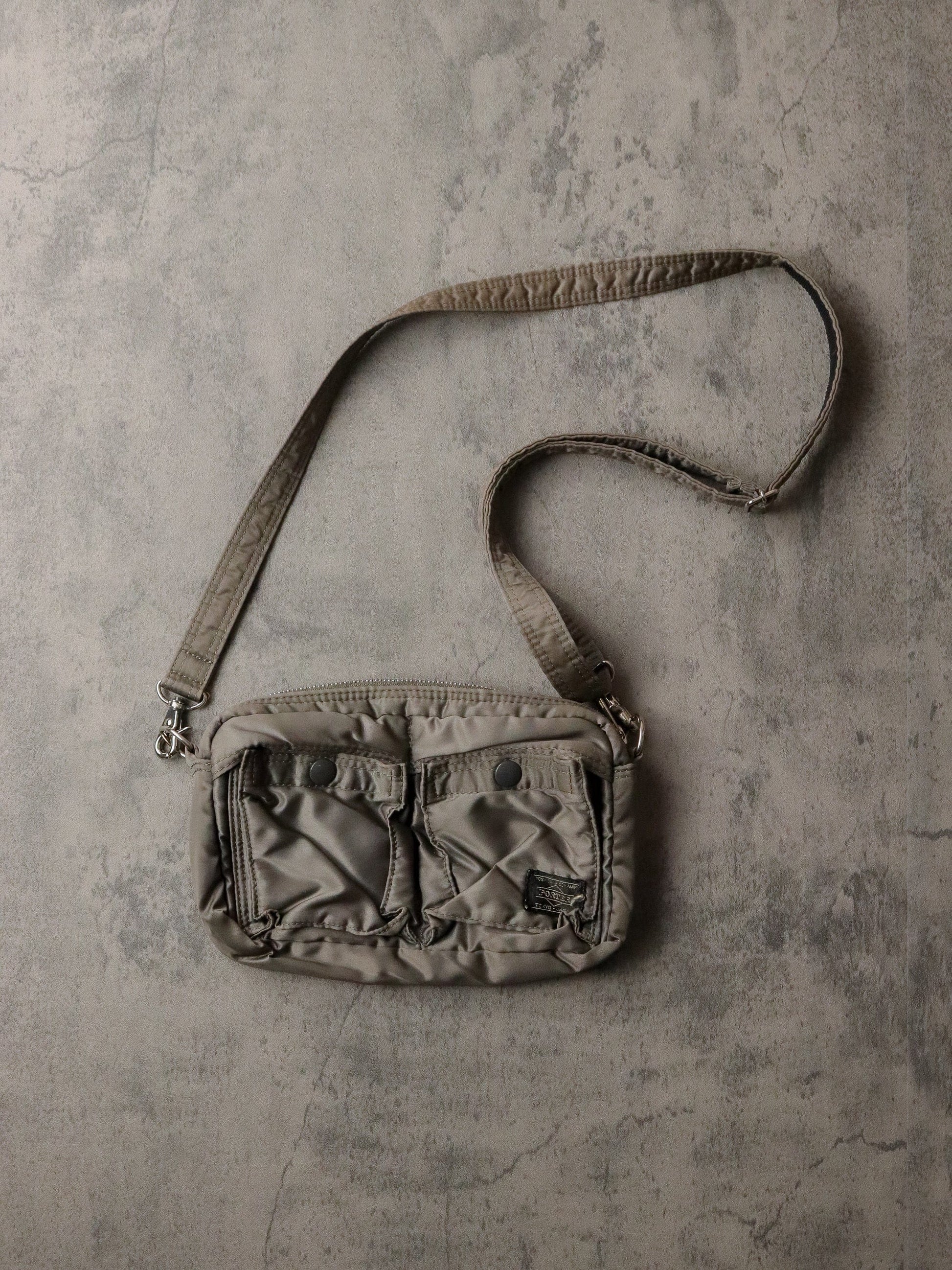 Yoshida & Company x Porter Side Bag Green