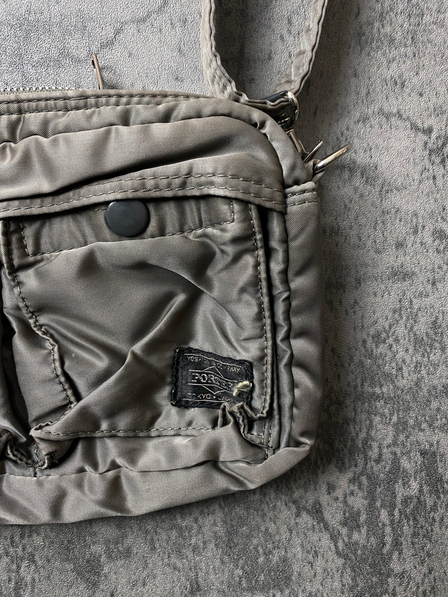 Yoshida & Company x Porter Side Bag Green