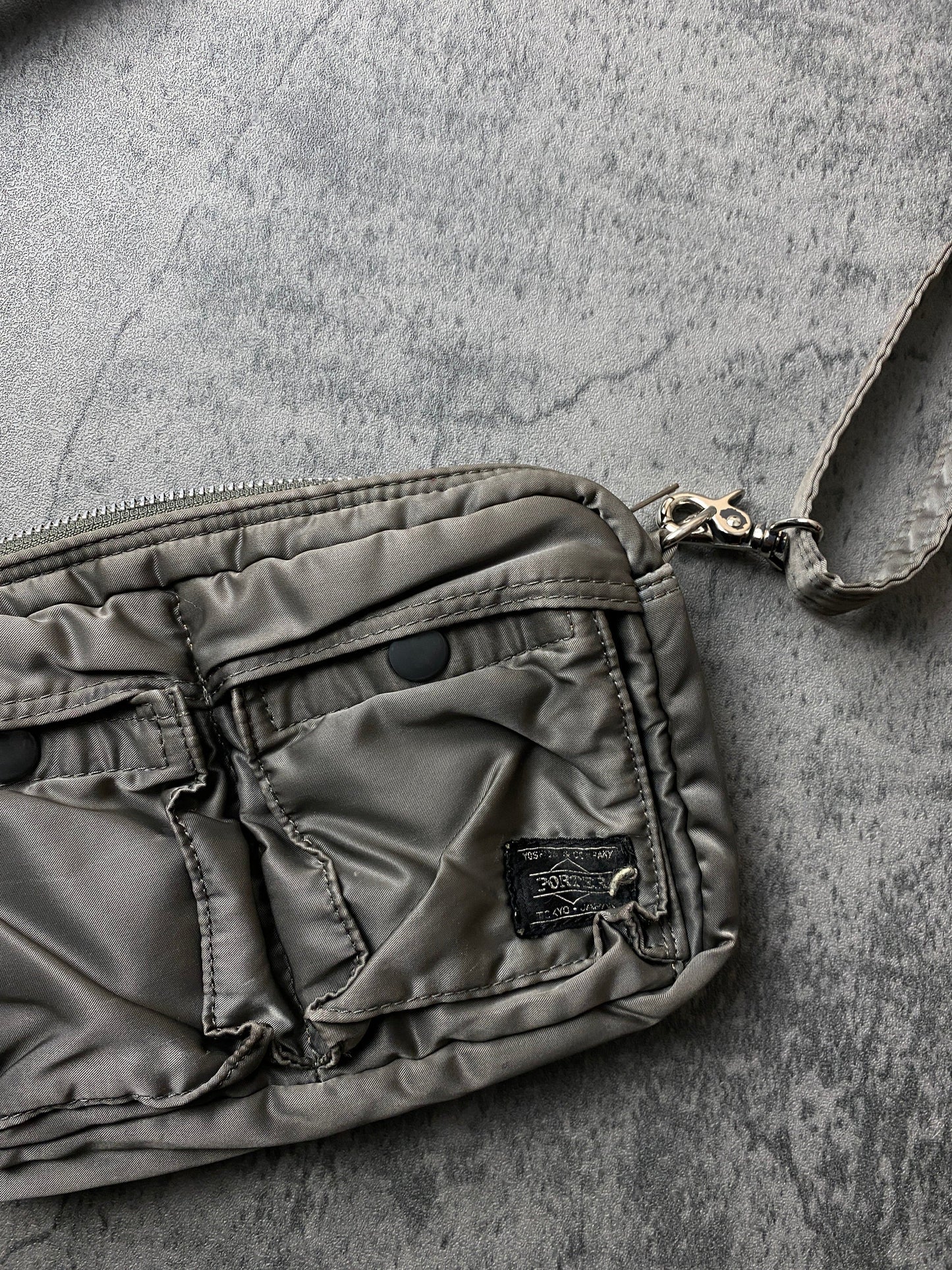 Yoshida & Company x Porter Side Bag Green