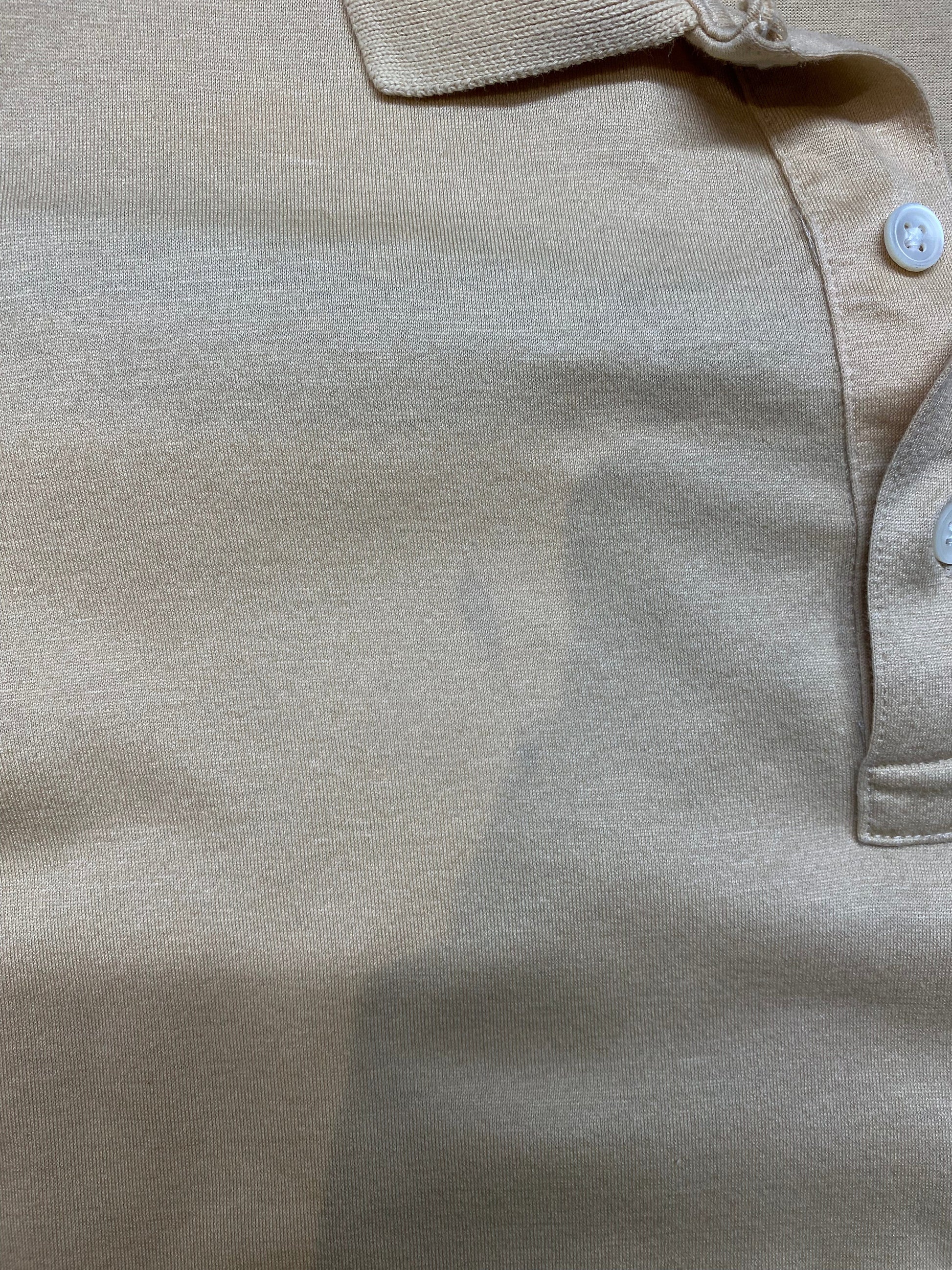 Yves Saint Laurent Button Up Shirts Vintage Yves Saint Laurent Polo Shirt Fits Mens Small Beige YSL