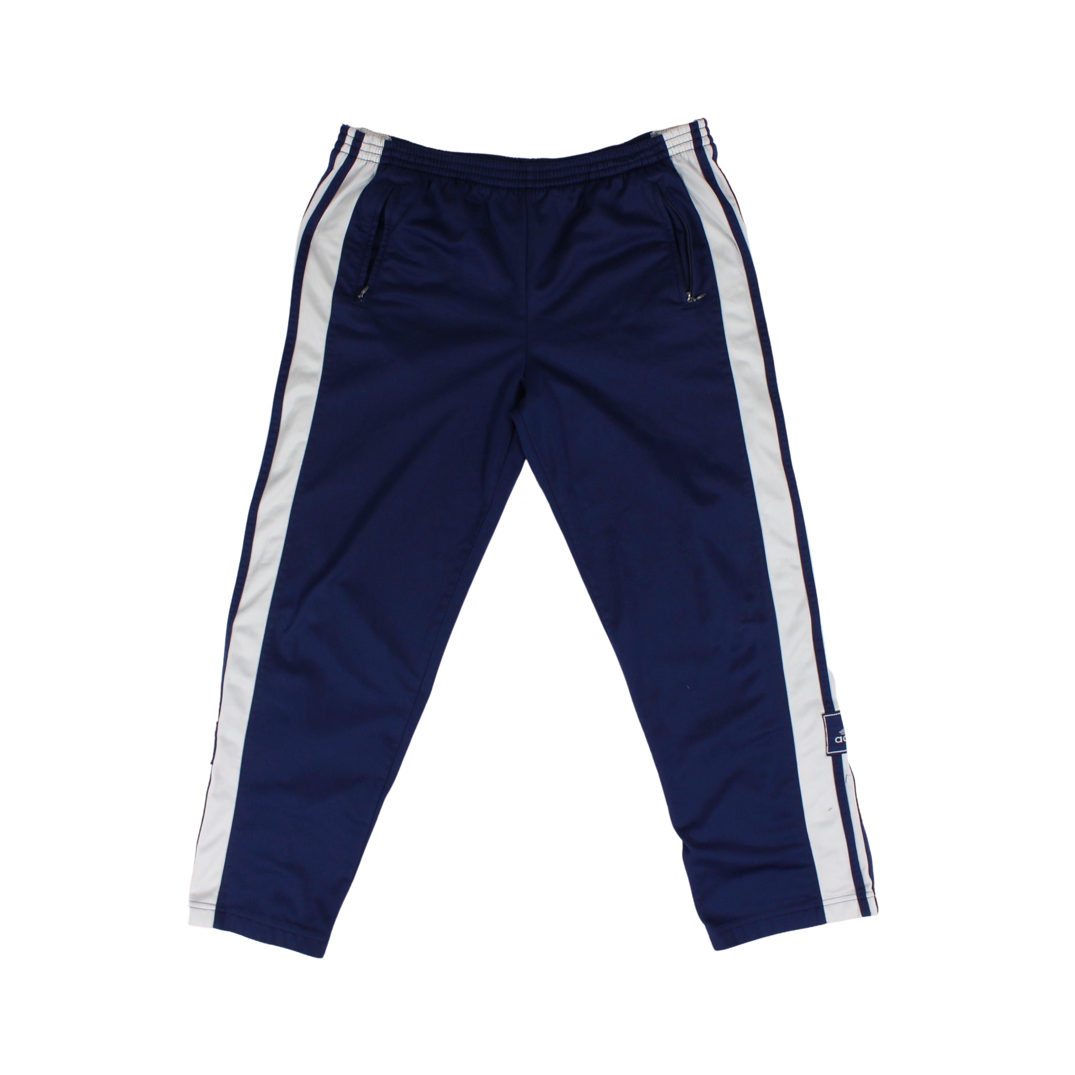 Vintage Adidas Men’s Size Large Break Away Track Pants Blue/White RN88387 