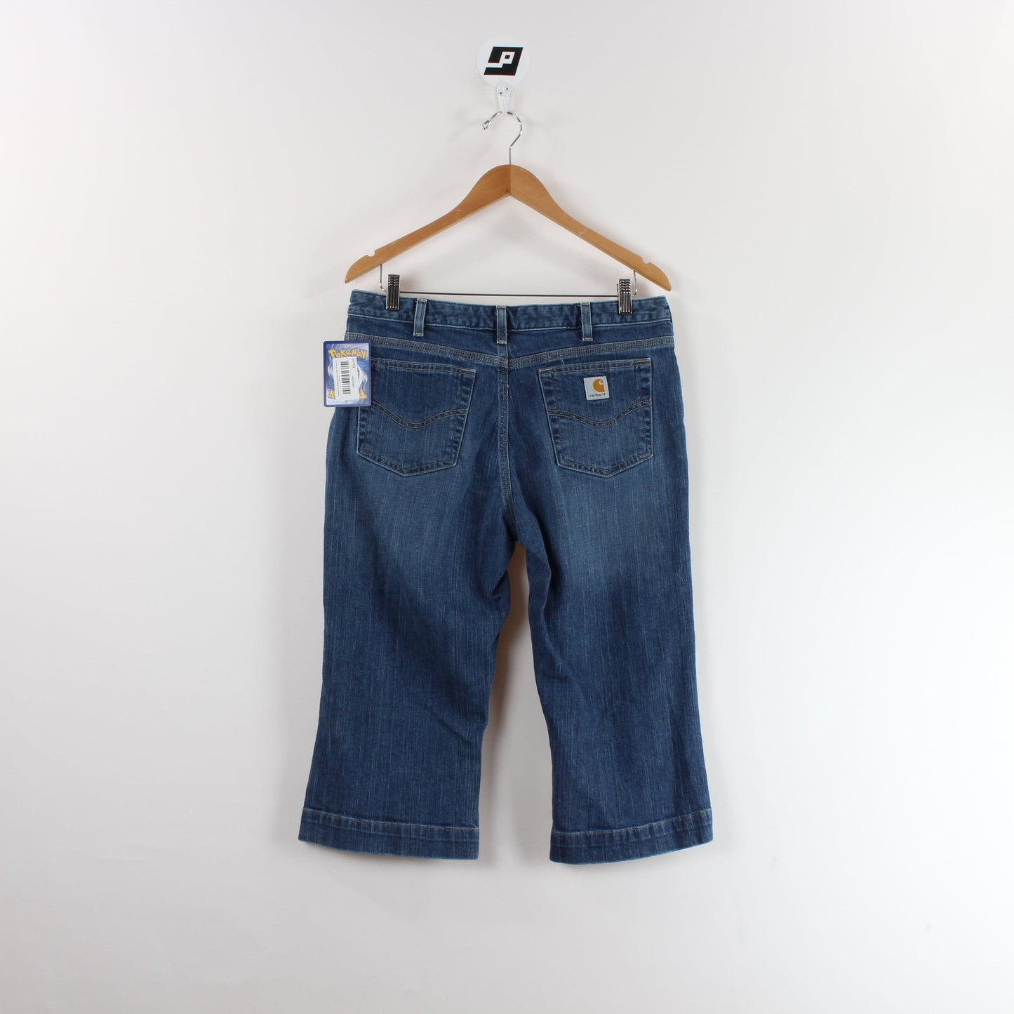 Carhartt 1/4 Length Denim Jeans Women's Size 14 from propervintagecanada