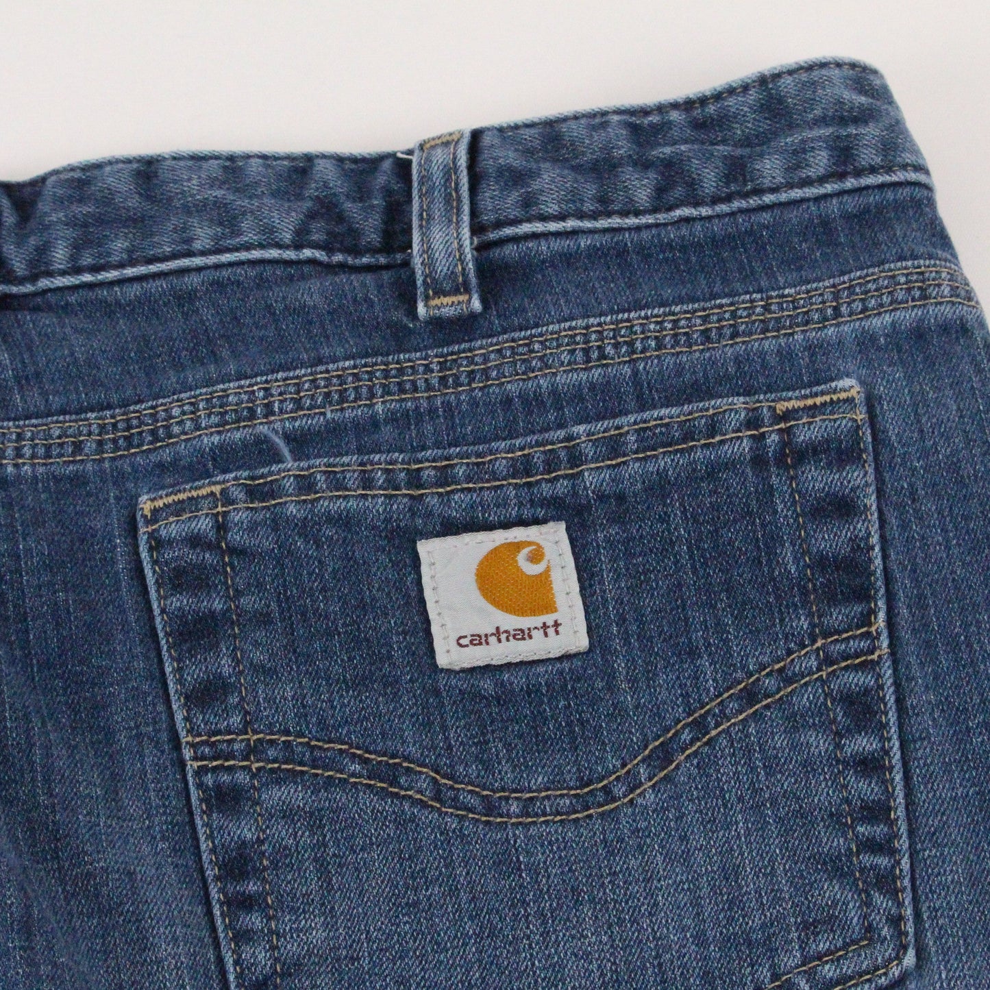 Carhartt 1/4 Length Denim Jeans Women's Size 14 from propervintagecanada