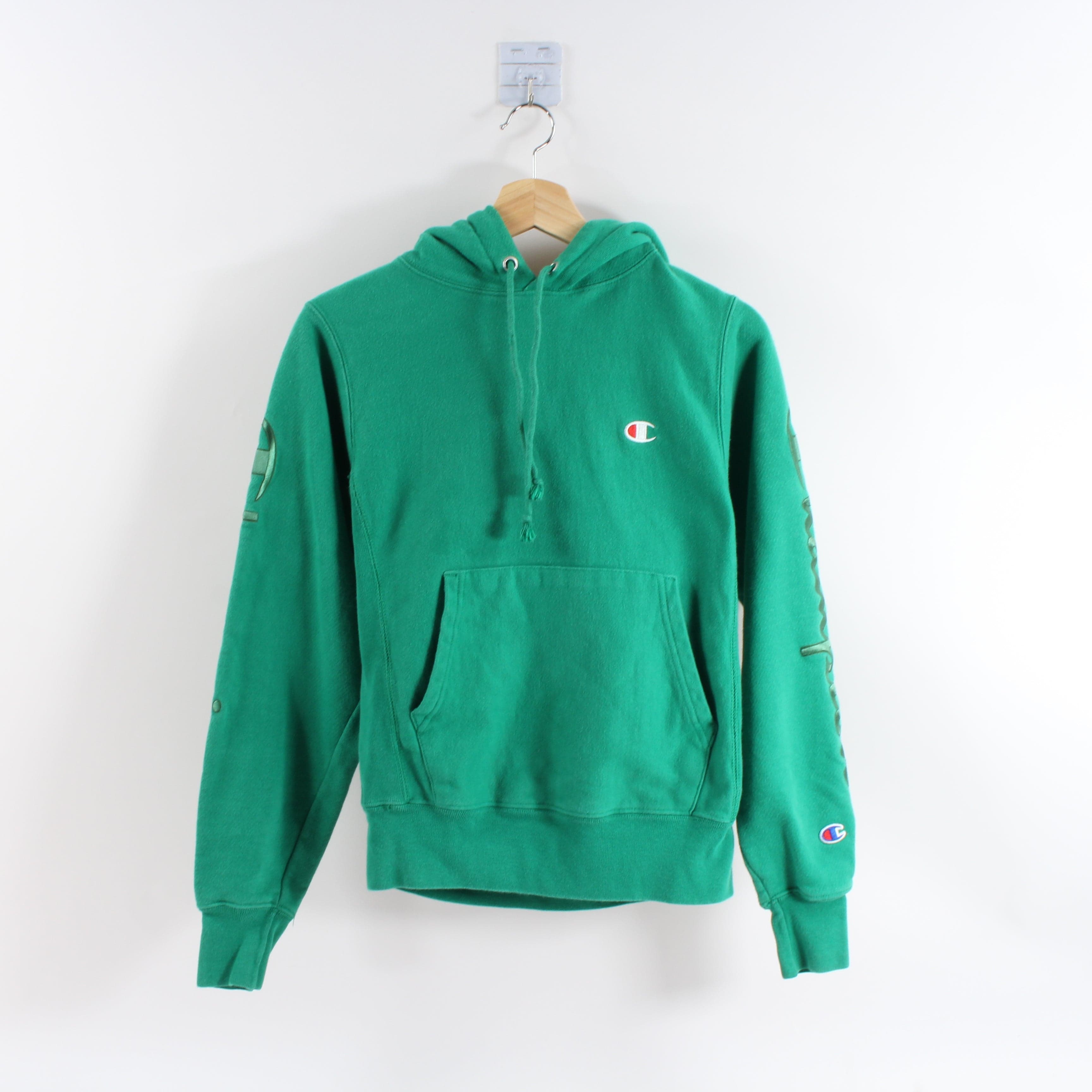 Champion script reverse weave sales hoodie sweatshirt