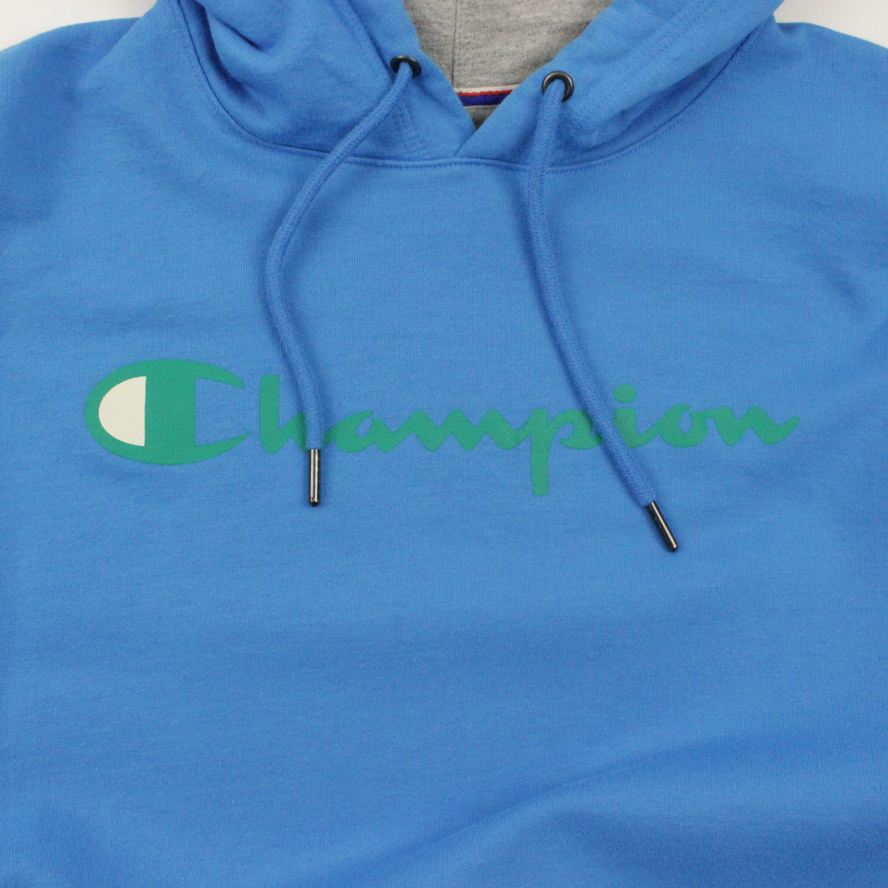 Champion Script Logo Hoodie Size Large – Proper Vintage