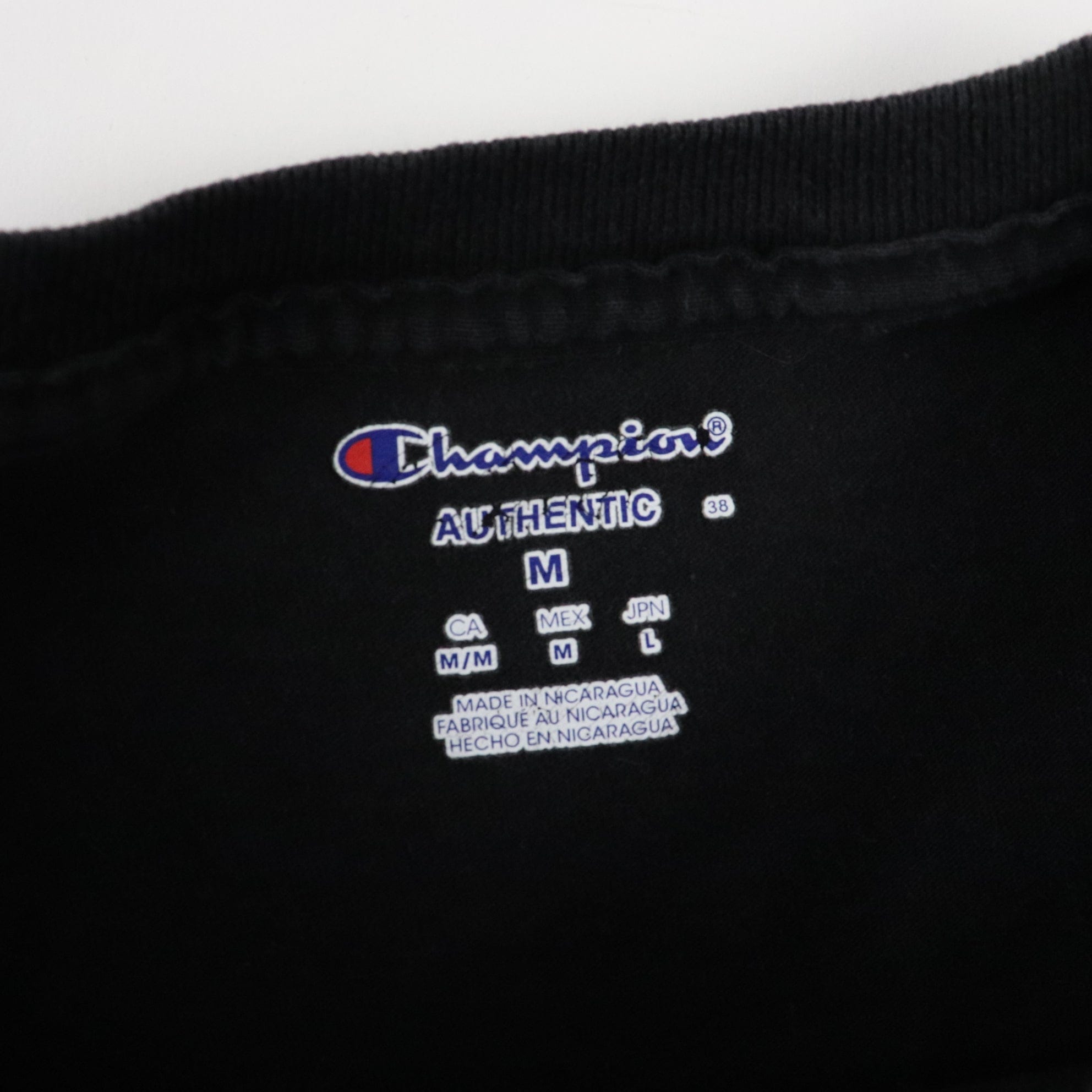 Champion t shirt top length