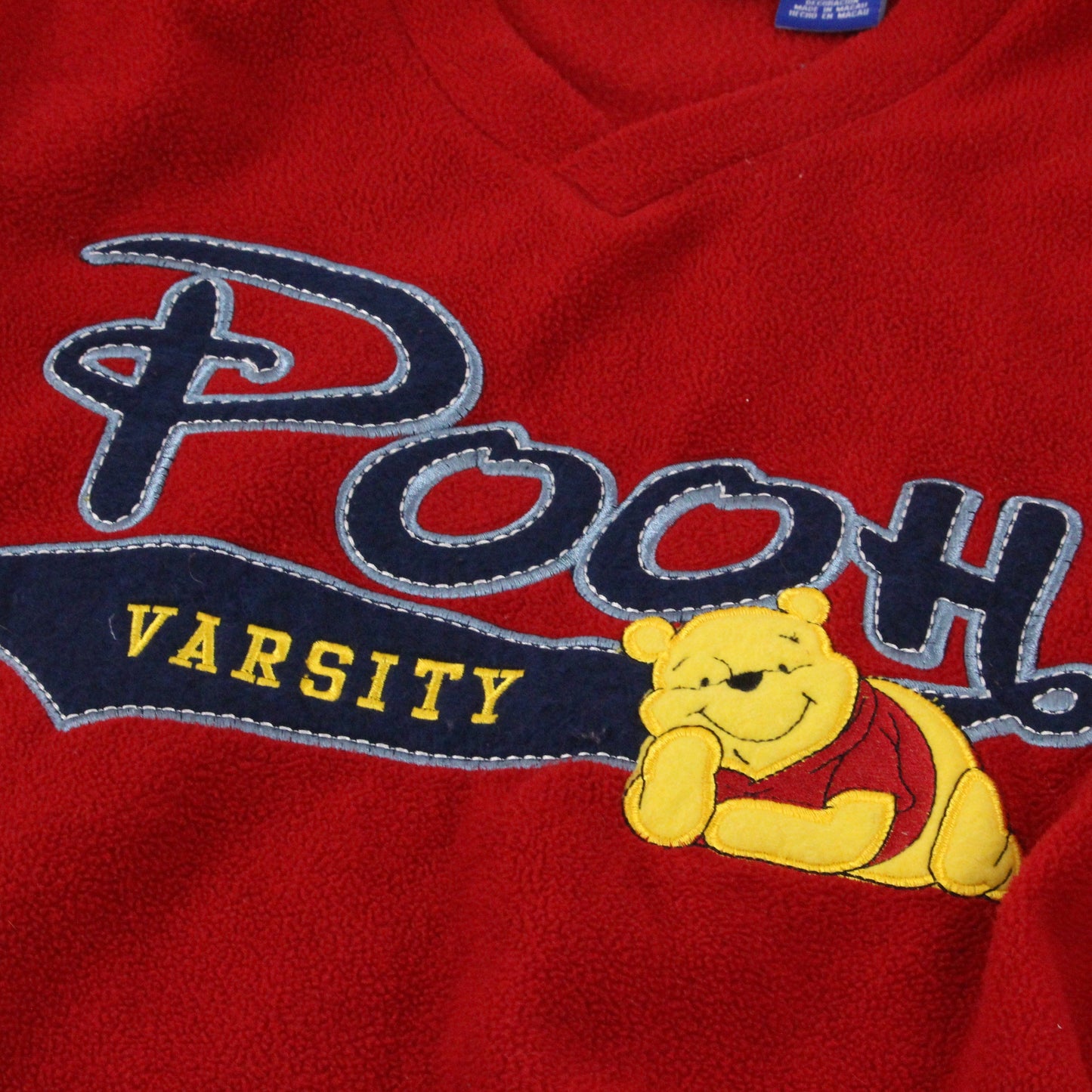 Disney Disney Winnie the Pooh Fleece V Neck Sweatshirt Women's Size Large