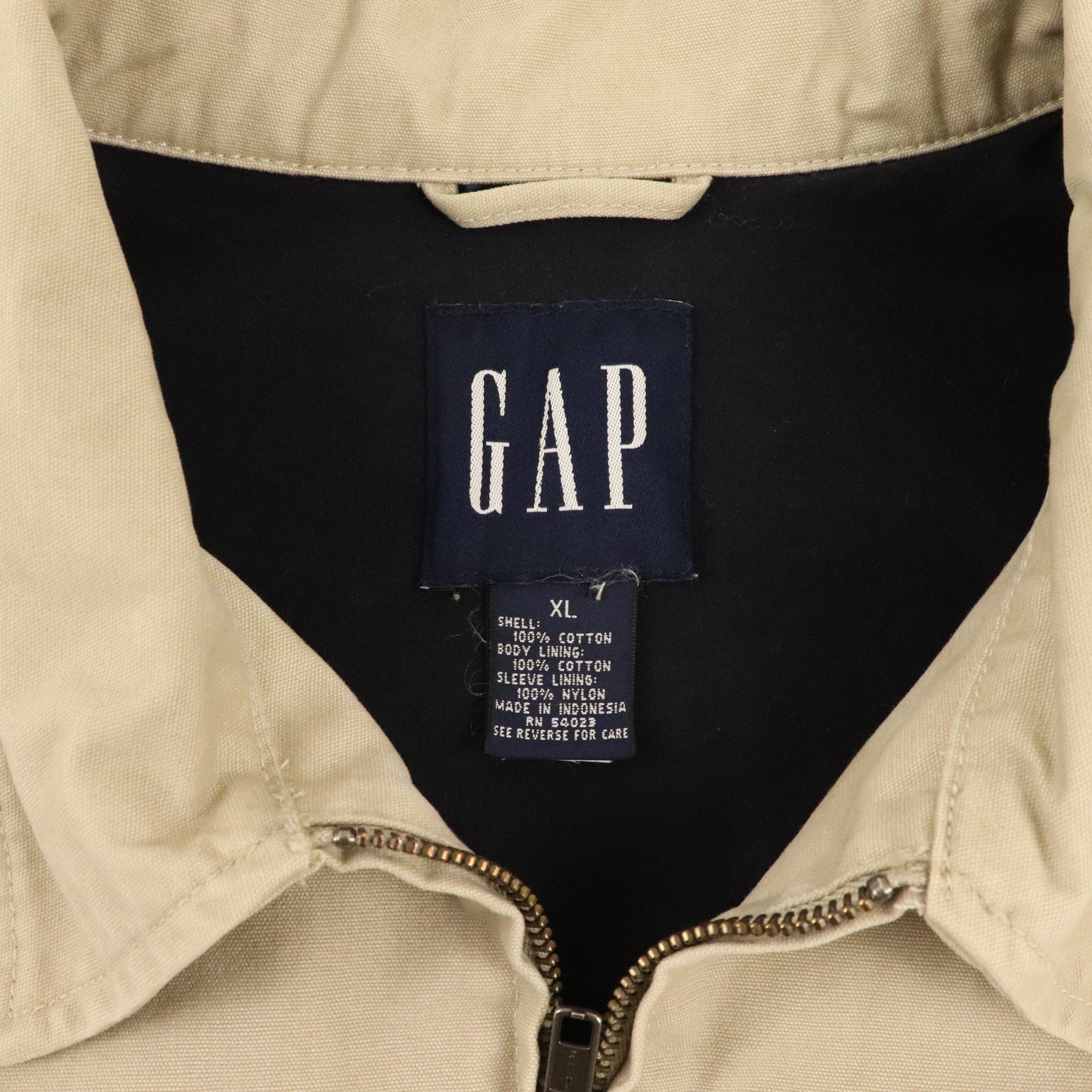 Vintage Gap Lined Harrington Jacket Size XL