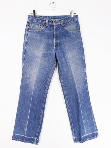 Vintage Levi's 517 Bootcut Starched Denim Jeans Size 33 x 29 Fits 31 x 29