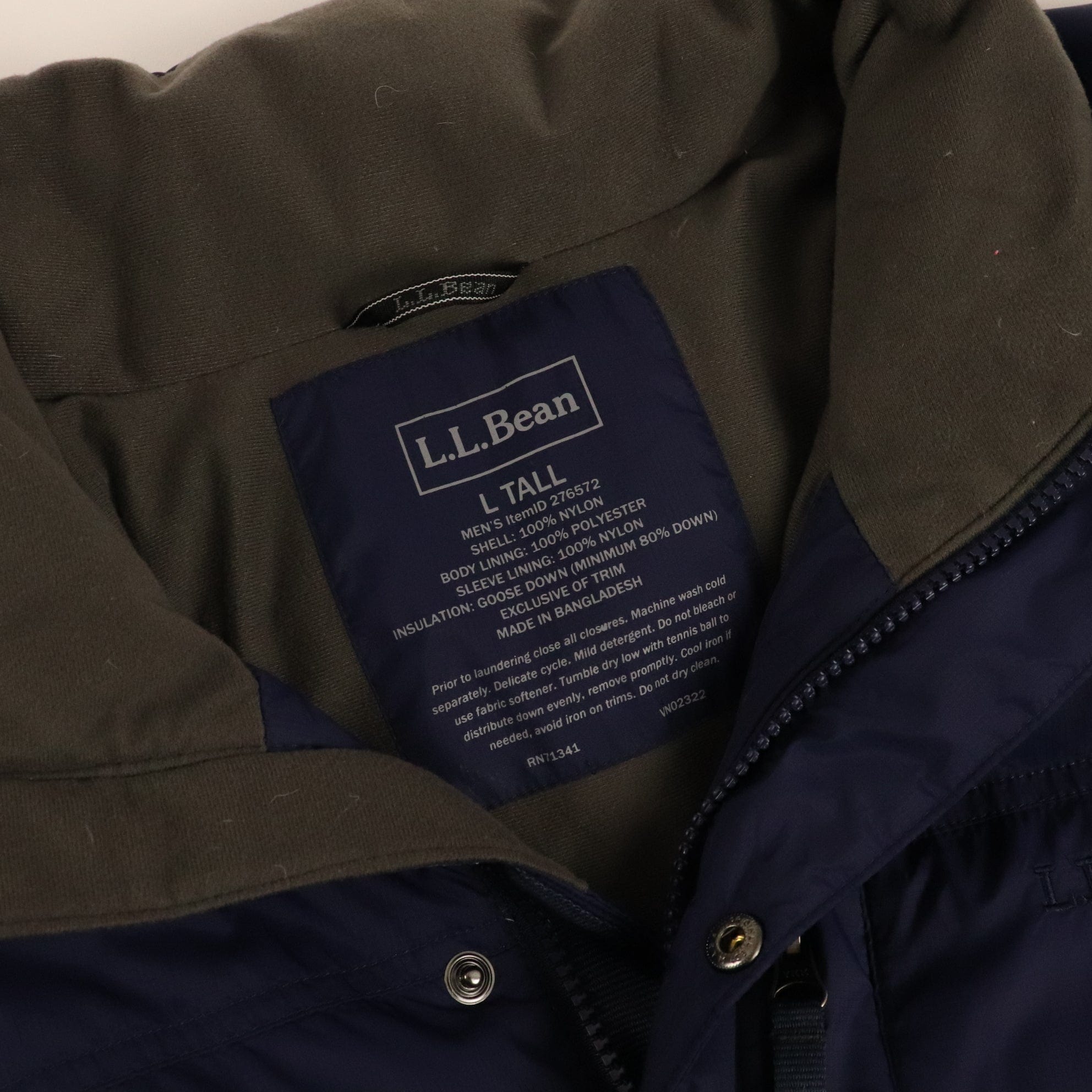 LL Bean Down Puffer Jacket Size Tall Large – Proper Vintage