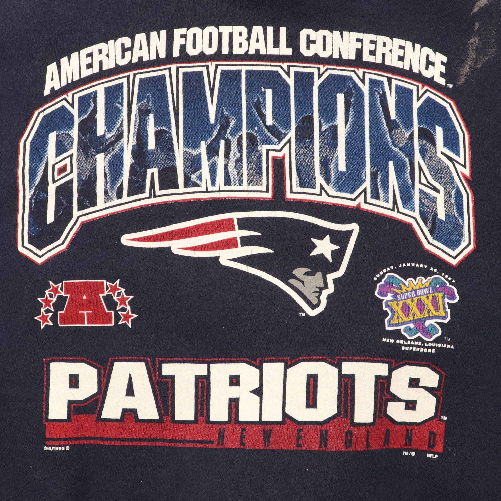 Vintage New England Patriots 1997 NFL AFC Champions Sweatshirt Size XL –  Proper Vintage