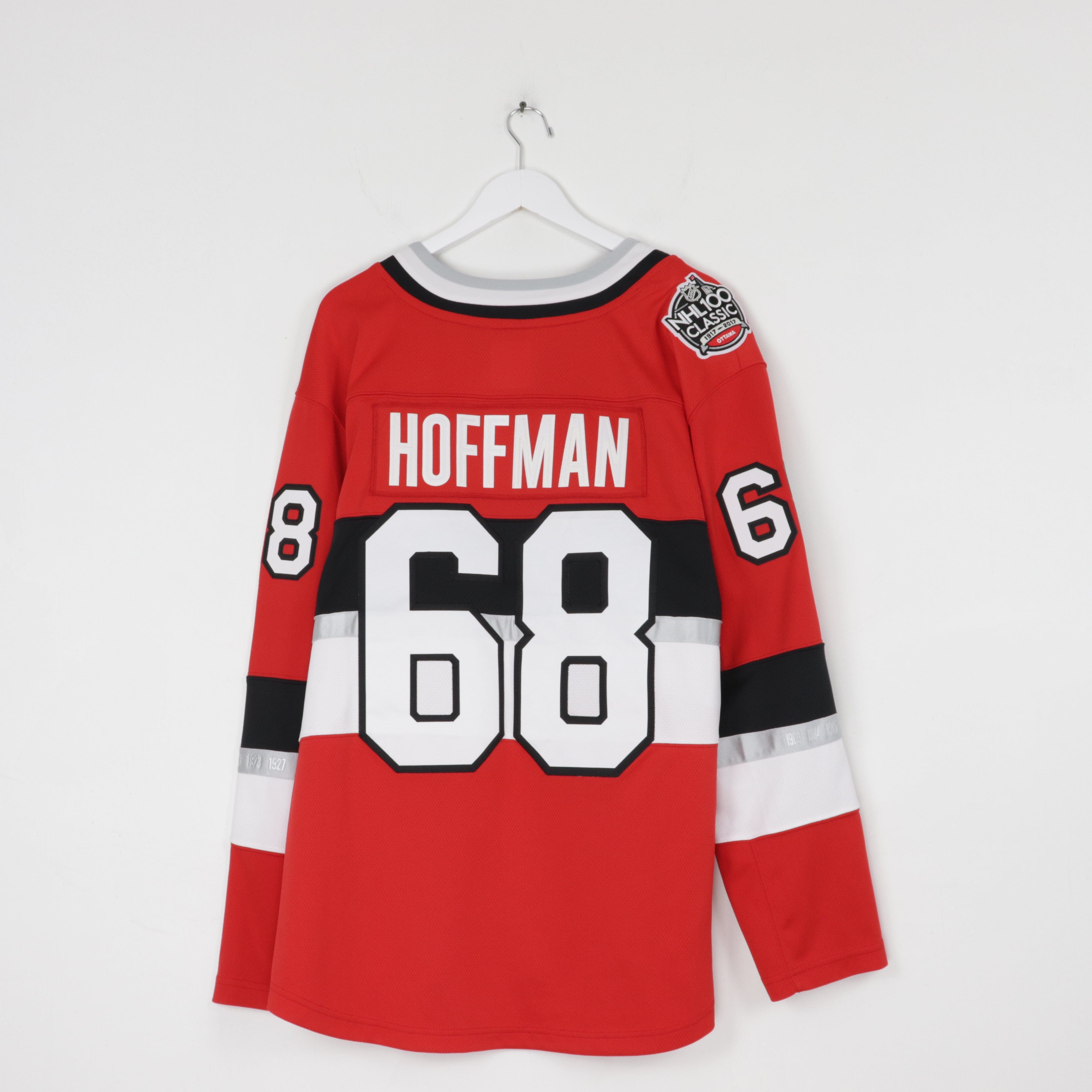 Ottawa Senators No68 Mike Hoffman Red 2017 100 Classic Womens Jersey