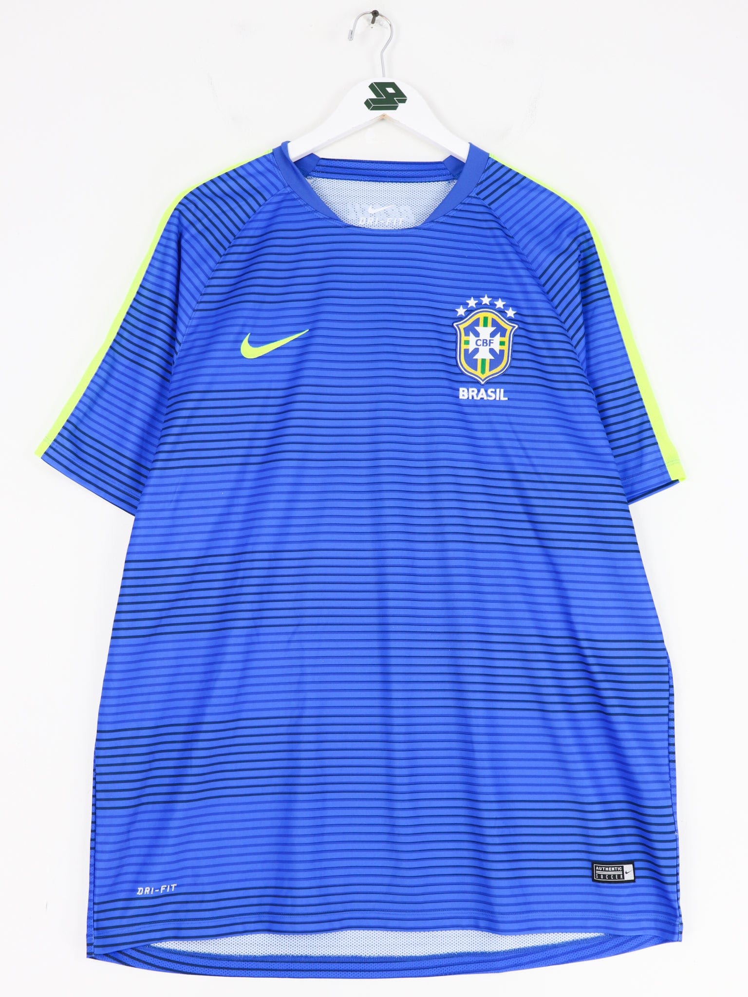 Brazil Brasil Nike Blue Soccer Jersey Nike Sphere Dry Blue 