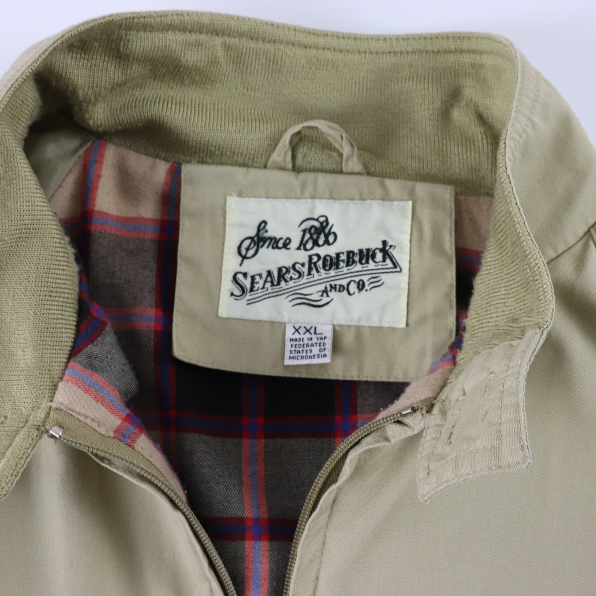 Vintage Sears Roebuck Lined Harrington Jacket Size 2XL Fits XL