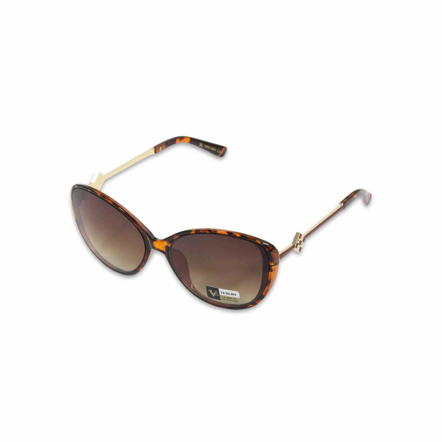 Other Leopard/Gold Womens Round Frame Sunglasses