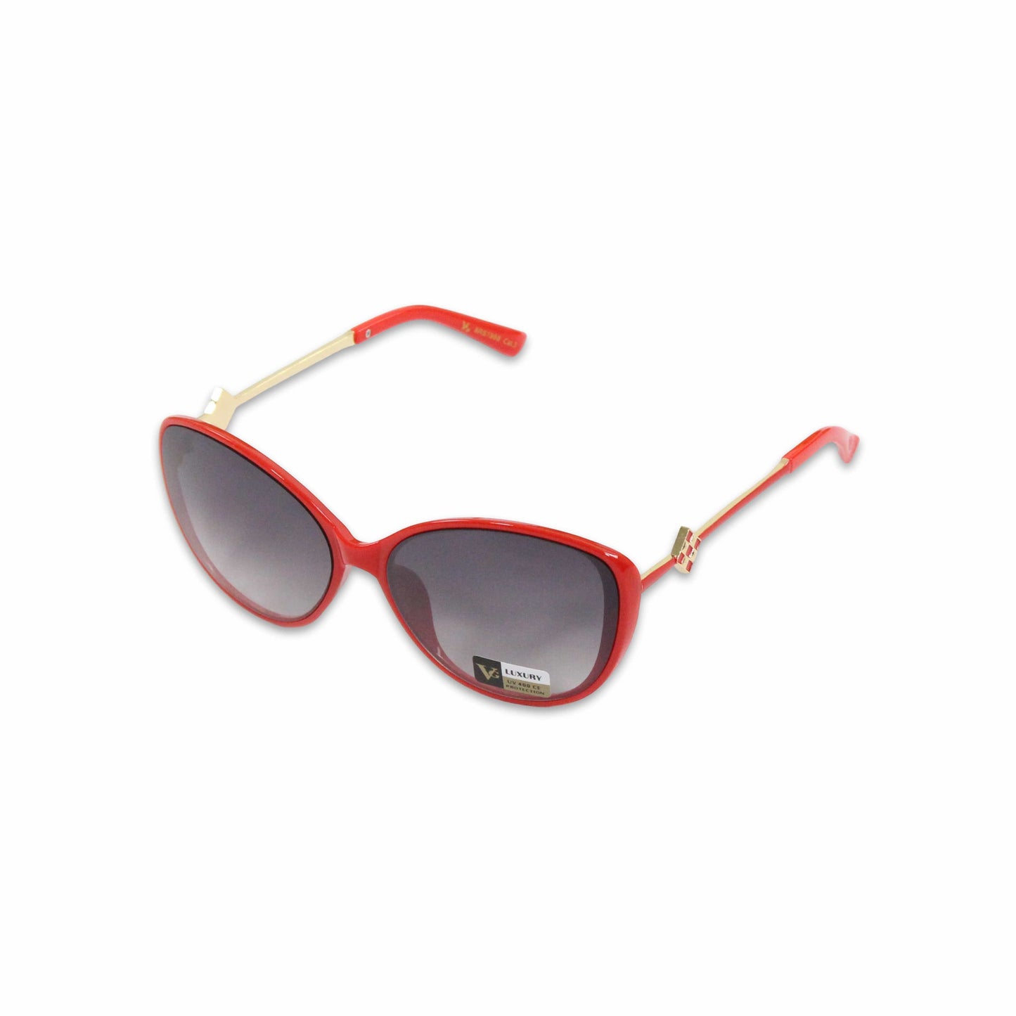 Other Red/Gold Womens Round Frame Sunglasses