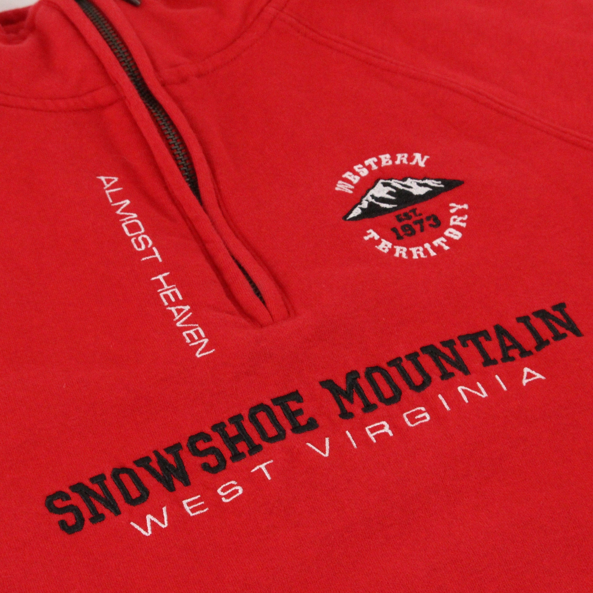 Other Snowshoe Mountain West Virgina 1/4 Zip Sweatshirt Size Small