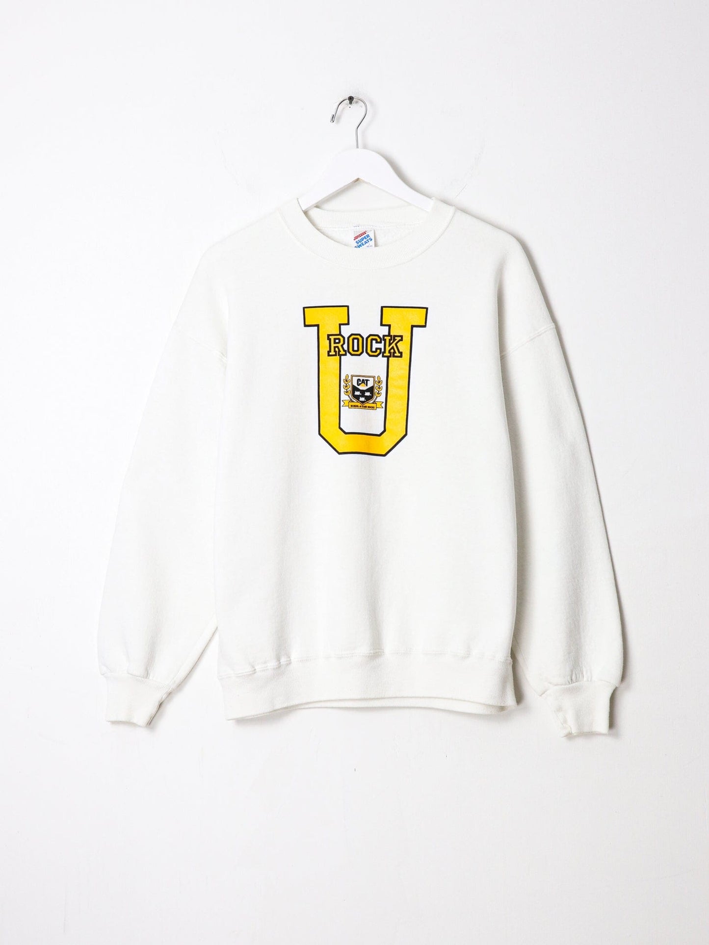 Other Sweatshirts & Hoodies Vintage Caterpillar School Of Hard Rocks Construction Sweatshirt Size Large Fits M