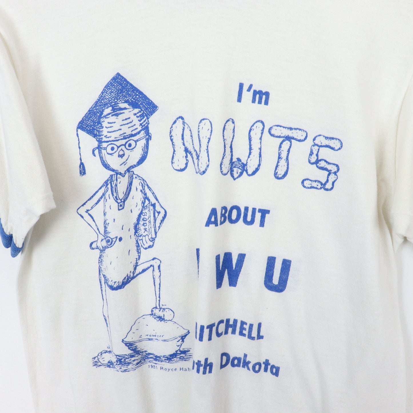 Other T-Shirts & Tank Tops Vintage I'm Nuts About DWU Mitchell South Dakota Ringer T Shirt Size Medium Fits Size Small