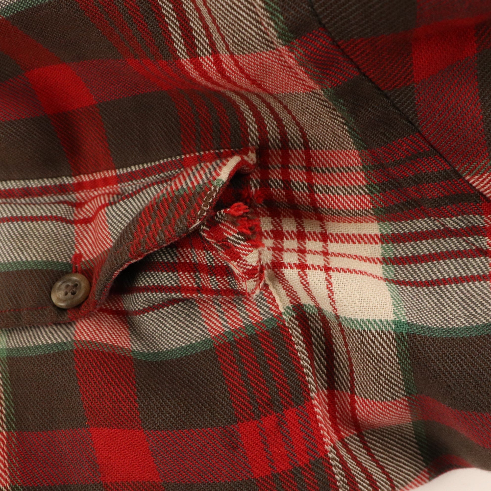 Vintage Polo Ralph Lauren Distressed Flannel Shirt Size Large