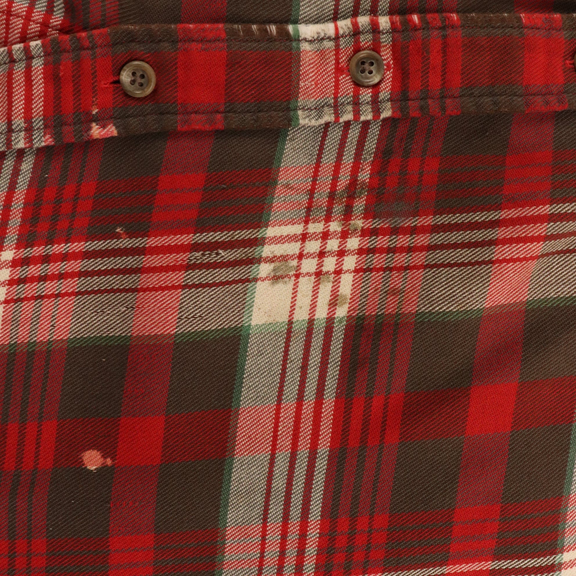 Vintage Polo Ralph Lauren Distressed Flannel Shirt Size Large