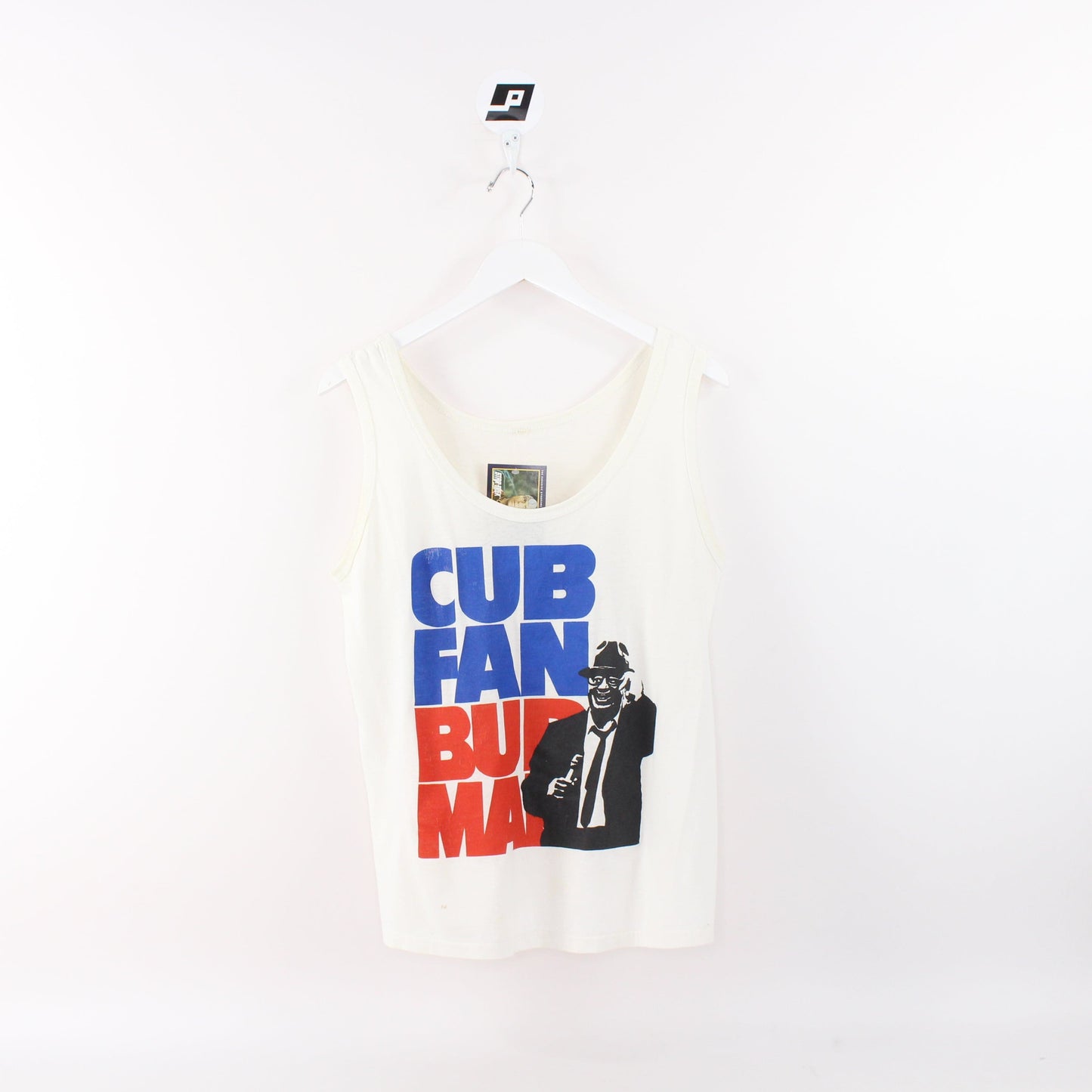 Vintage 80s Chicago Cubs Cub Fan Bud Man Tank Top Size Small