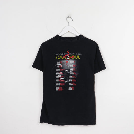 Vintage Tim Mcgraw Faith Hill Soul 2 Soul Tour II T Shirt Size Medium Fits Small