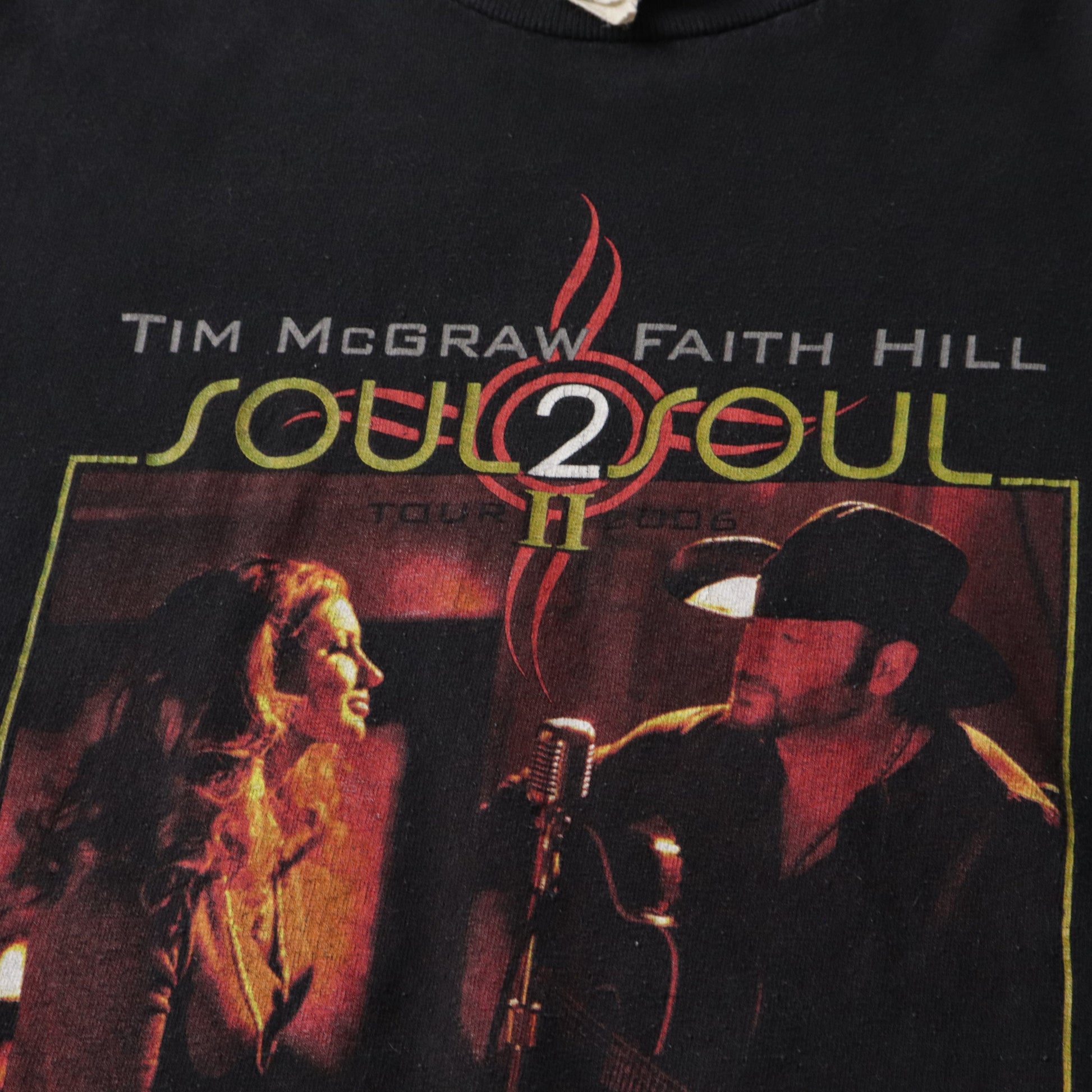 Vintage Tim Mcgraw Faith Hill Soul 2 Soul Tour II T Shirt Size Medium Fits Small