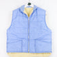 Vintage Vest Mens Small Blue 70s/80s Sherpa Lined jacket from propervintagecanada