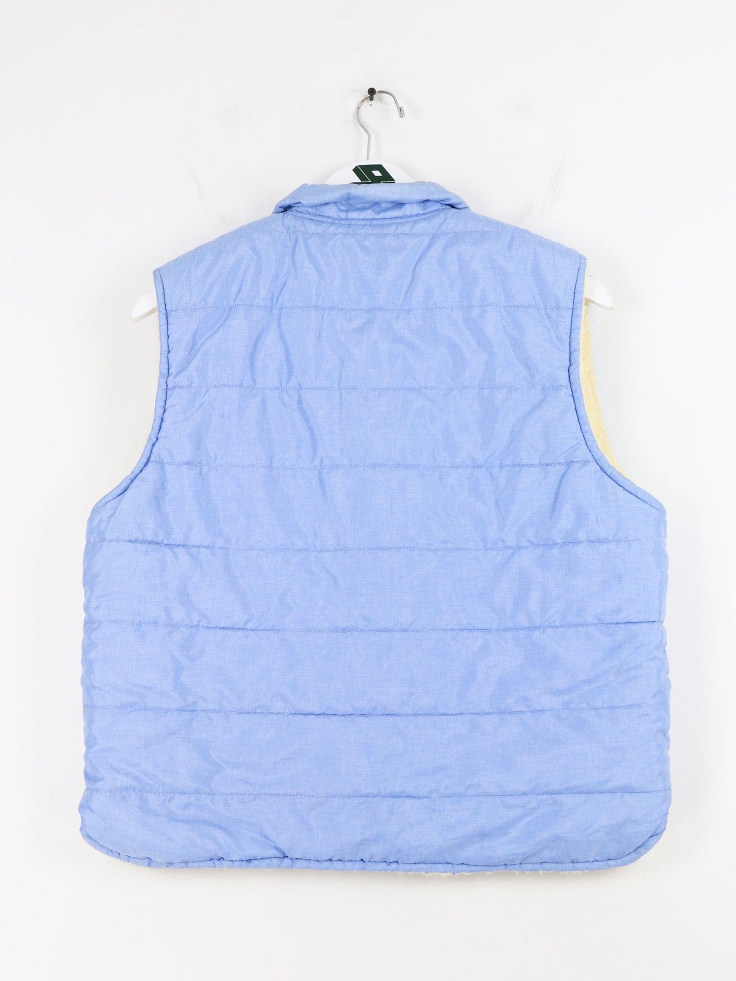 Vintage Vest Mens Small Blue 70s/80s Sherpa Lined jacket from propervintagecanada