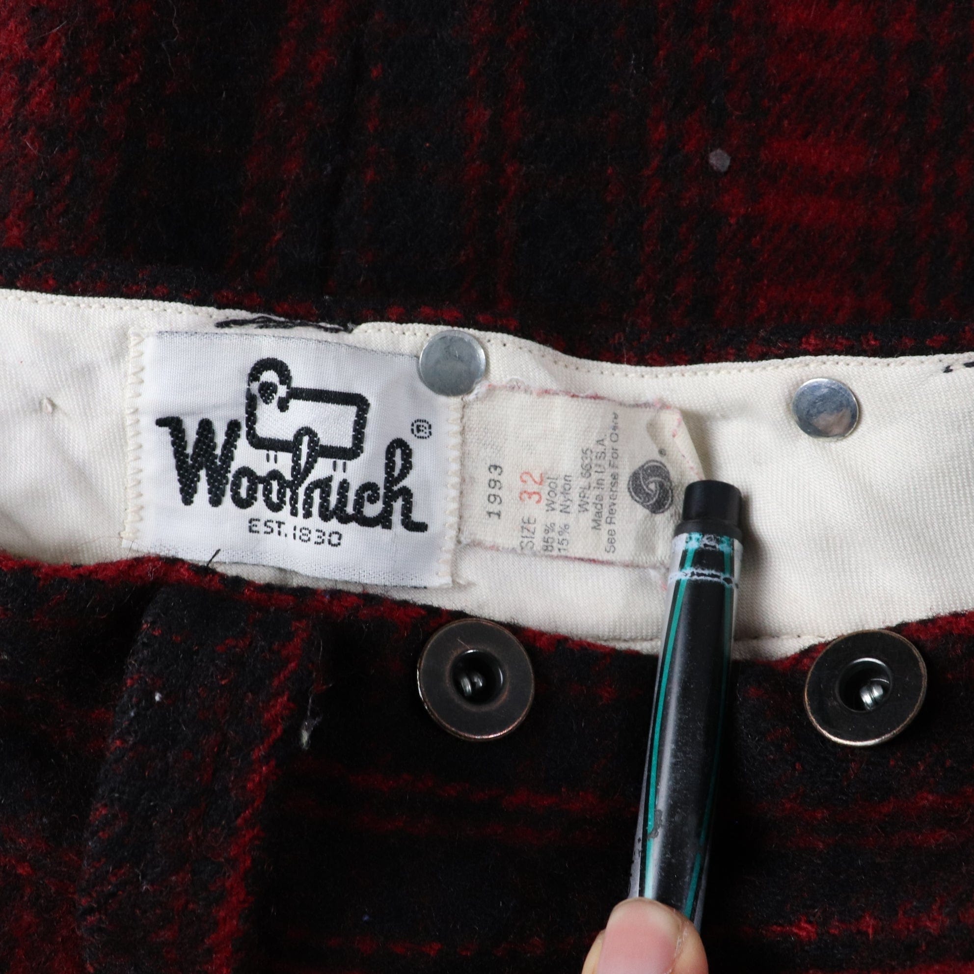 Buy Vintage 1980s Woolrich Red Buffalo Plaid Heavy Pants Size 36 X Online  in India  Etsy